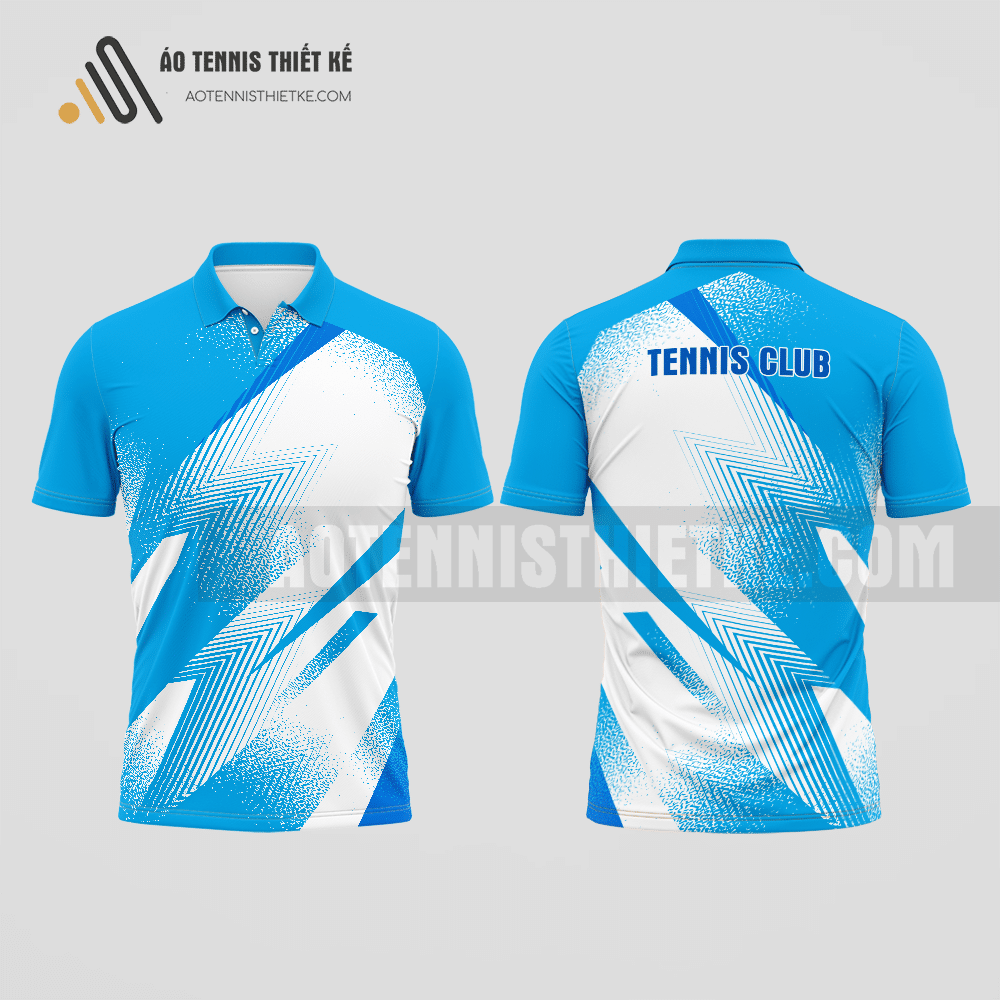 Mẫu áo chơi tennis câu lạc bộ Kbang màu da trời thiết kế lạ ATNTK557