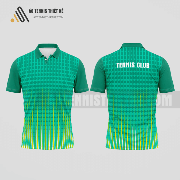 Mẫu áo chơi tennis câu lạc bộ Nghĩa Lộ màu xanh ngọc thạch thiết kế xu hướng ATNTK679