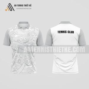 Mẫu áo chơi tennis câu lạc bộ Pleiku màu xám thiết kế tiện ích ATNTK739