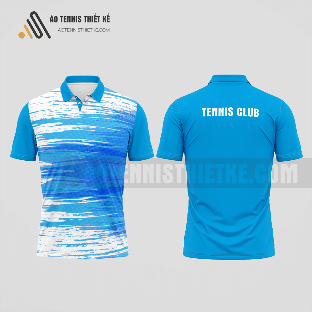 Mẫu áo chơi tennis câu lạc bộ Tánh Linh màu xanh da trời thiết kế độc ATNTK814