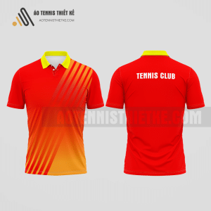 Mẫu áo chơi tennis câu lạc bộ Thoại Sơn màu đỏ thiết kế tiêu chuẩn ATNTK994