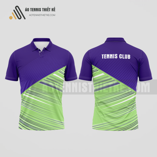 Mẫu áo chơi tennis câu lạc bộ Trà Cú màu xanh cốm thiết kế chính hãng ATNTK874