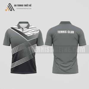 Mẫu áo chơi tennis câu lạc bộ U Minh Thượng màu xám thiết kế nam ATNTK904