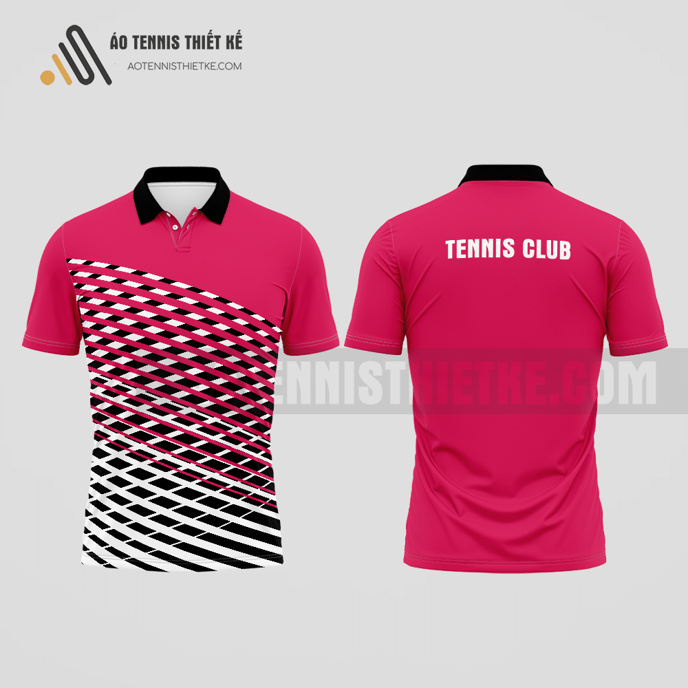 Mẫu áo đấu tennis câu lạc bộ Kim Bảng màu hồng thiết kế độc đáo ATNTK568
