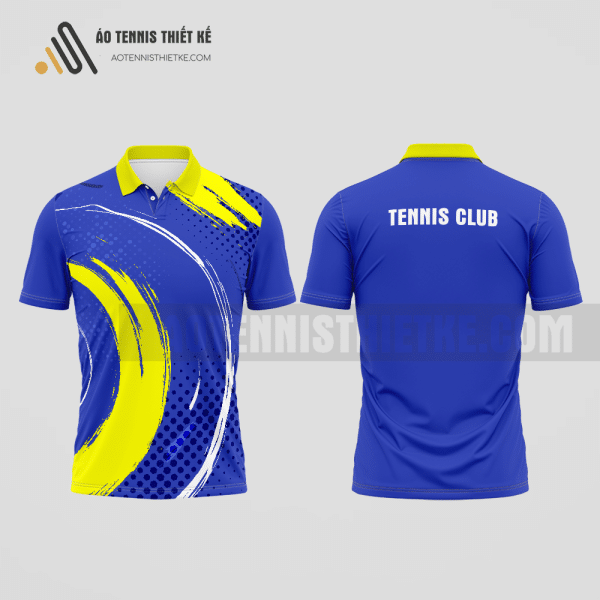 Mẫu áo đấu tennis câu lạc bộ Krông Pa màu xanh dương thiết kế thời trang ATNTK583