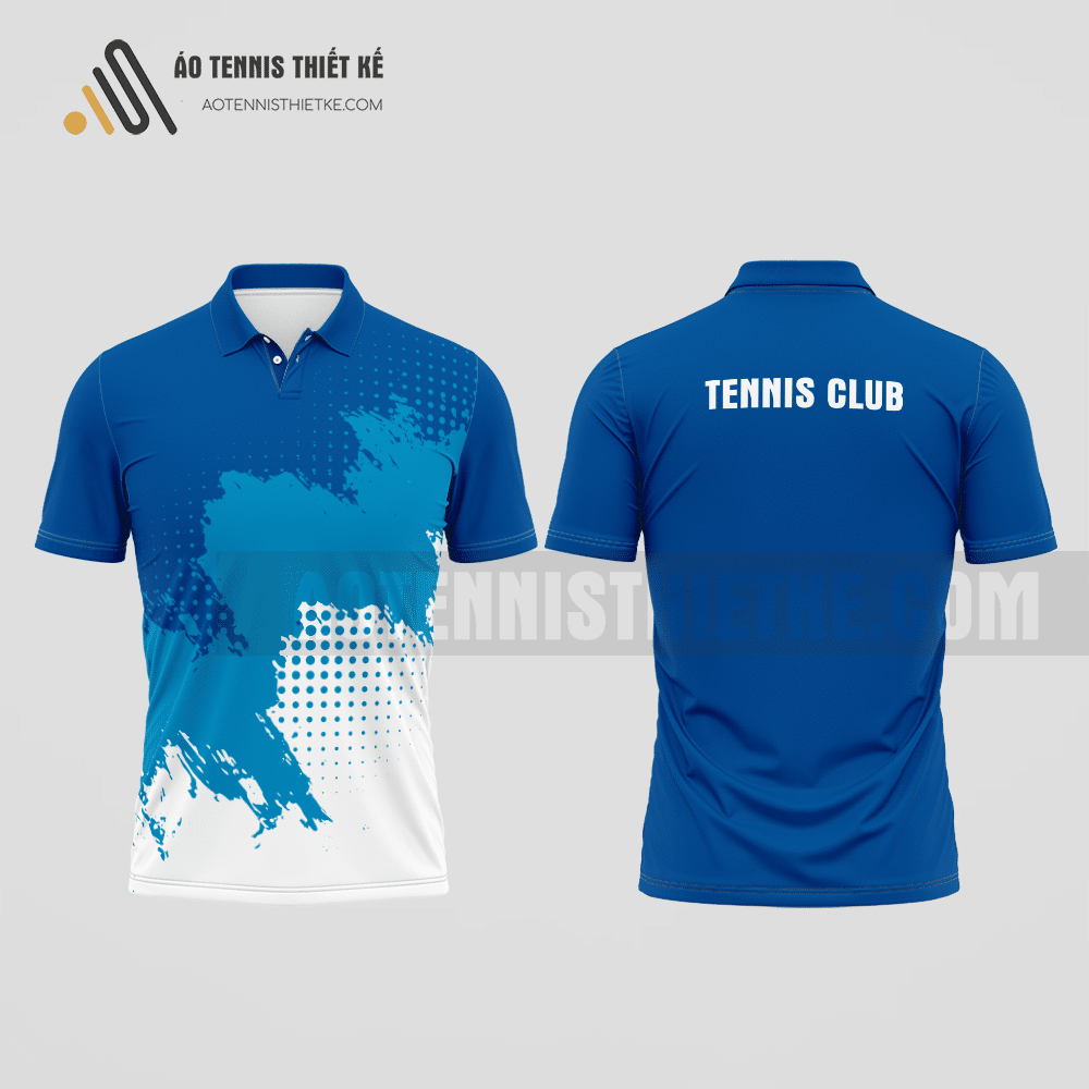 Mẫu áo đấu tennis câu lạc bộ Mai Sơn màu xanh dương thiết kế sang trọng ATNTK628