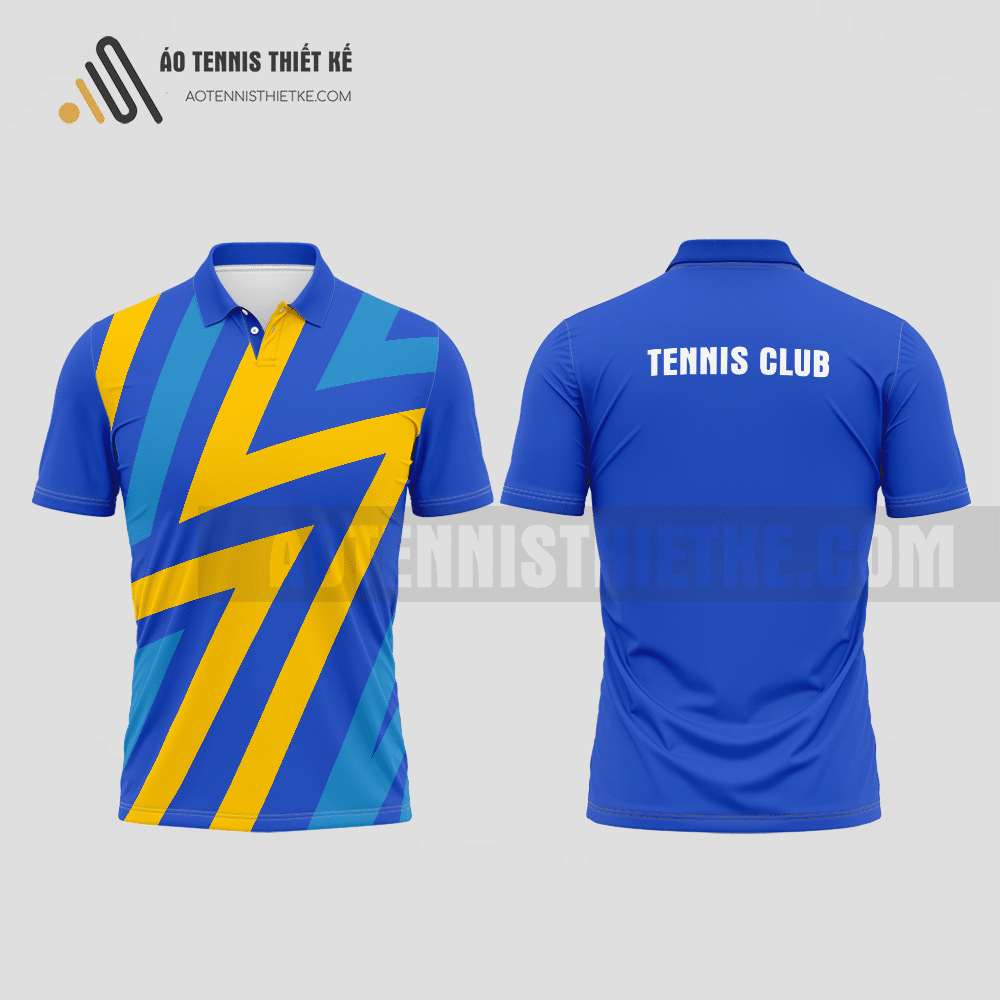 Mẫu áo đấu tennis câu lạc bộ Mang Yang màu xanh dương thiết kế mới mẻ ATNTK630