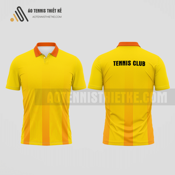 Mẫu áo đấu tennis câu lạc bộ Nam Định màu vàng thiết kế sang trọng ATNTK660