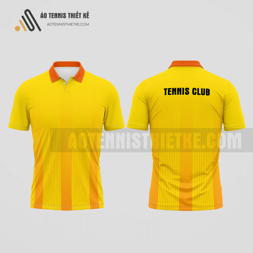 Mẫu áo đấu tennis câu lạc bộ Nam Định màu vàng thiết kế sang trọng ATNTK660