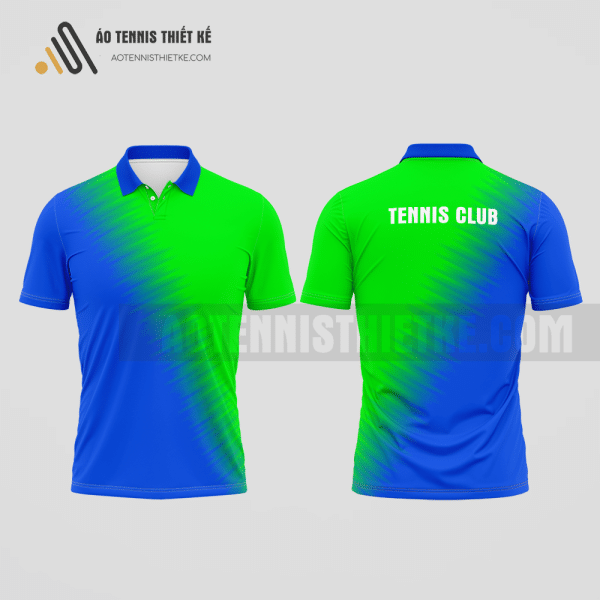 Mẫu áo đấu tennis câu lạc bộ Phụng Hiệp màu xanh dương thiết kế sáng tạo ATNTK735