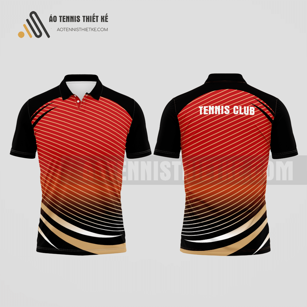 Mẫu áo đấu tennis câu lạc bộ Quảng Xương màu cam thiết kế tiêu chuẩn ATNTK750