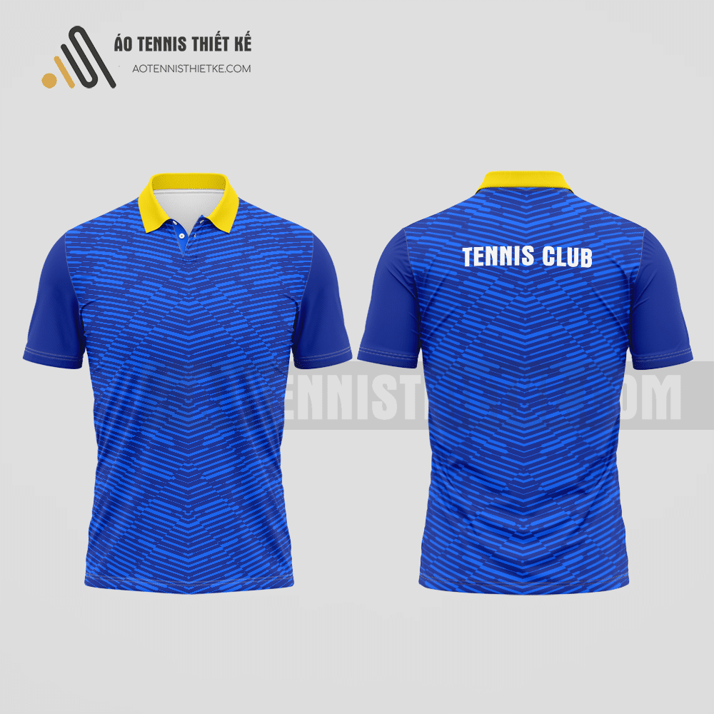 Mẫu áo đấu tennis câu lạc bộ Tân Biên màu xanh biển thiết kế mới mẻ ATNTK795