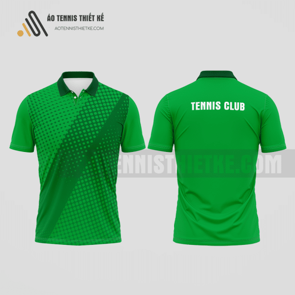 Mẫu áo đấu tennis câu lạc bộ Thái Hòa màu xanh lá thiết kế sang trọng ATNTK825