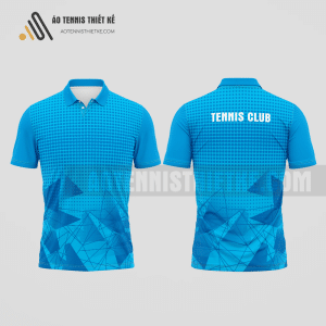 Mẫu áo đấu tennis câu lạc bộ Thạnh Phú màu xanh da trời thiết kế linh hoạt ATNTK840