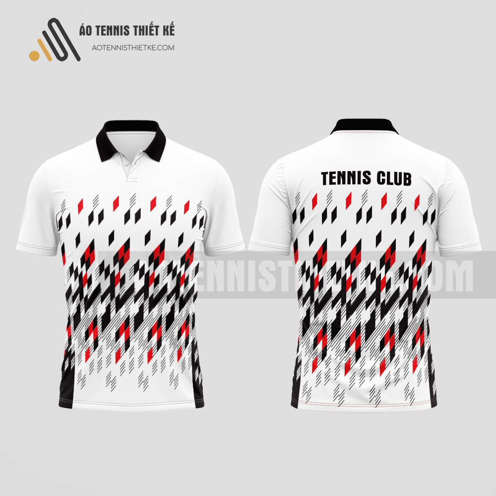 Mẫu áo đấu tennis câu lạc bộ Triệu Phong màu trắng thiết kế phong cách ATNTK885