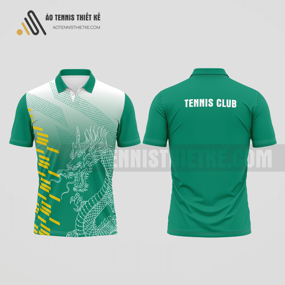 Mẫu áo giải tennis câu lạc bộ Hà Trung màu xanh ngọc thiết kế uy tín ATNTK505