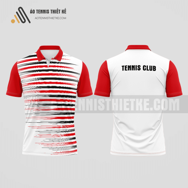 Mẫu áo giải tennis câu lạc bộ Lý Sơn màu đỏ thiết kế nam ATNTK625