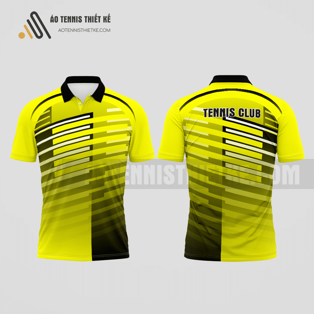 Mẫu áo giải tennis câu lạc bộ Phủ Lý màu vàng thiết kế cá nhân ATNTK717