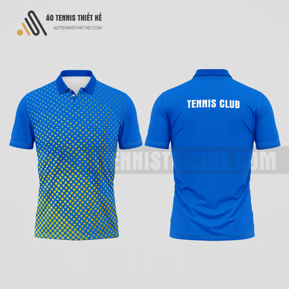 Mẫu áo giải tennis câu lạc bộ Rạch Giá màu xanh biển thiết kế độc đáo ATNTK762