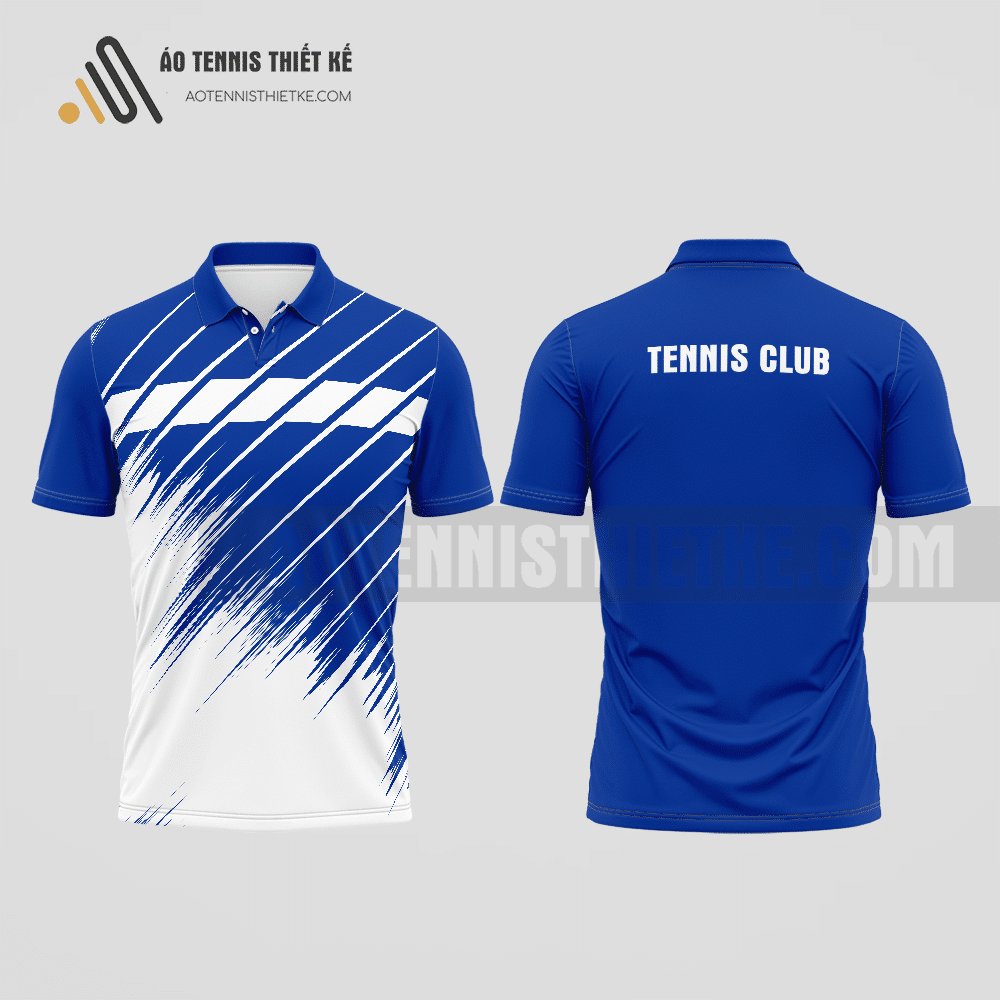 Mẫu áo giải tennis câu lạc bộ Tân Phước màu xanh dương thiết kế đa chức năng ATNTK807