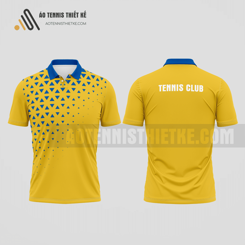 Mẫu áo giải tennis câu lạc bộ Thanh Thủy màu vàng thiết kế hiệu quả ATNTK987