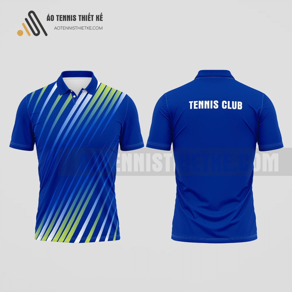 Mẫu áo giải tennis câu lạc bộ Văn Giang màu xanh biển thiết kế đẳng cấp ATNTK912