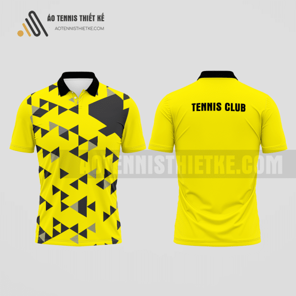 Mẫu áo polo tennis câu lạc bộ Mỏ Cày Bắc màu vàng thiết kế tiện ích ATNTK635