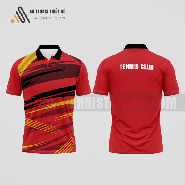 Mẫu áo polo tennis câu lạc bộ Nam Sách màu đỏ thiết kế đẳng cấp ATNTK665