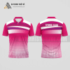 Mẫu áo polo tennis câu lạc bộ Ninh Hòa màu hồng thiết kế sáng tạo ATNTK695