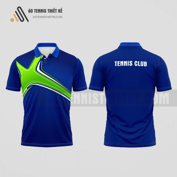 Mẫu áo polo tennis câu lạc bộ Quản Bạ màu tím than thiết kế tiên tiến ATNTK740