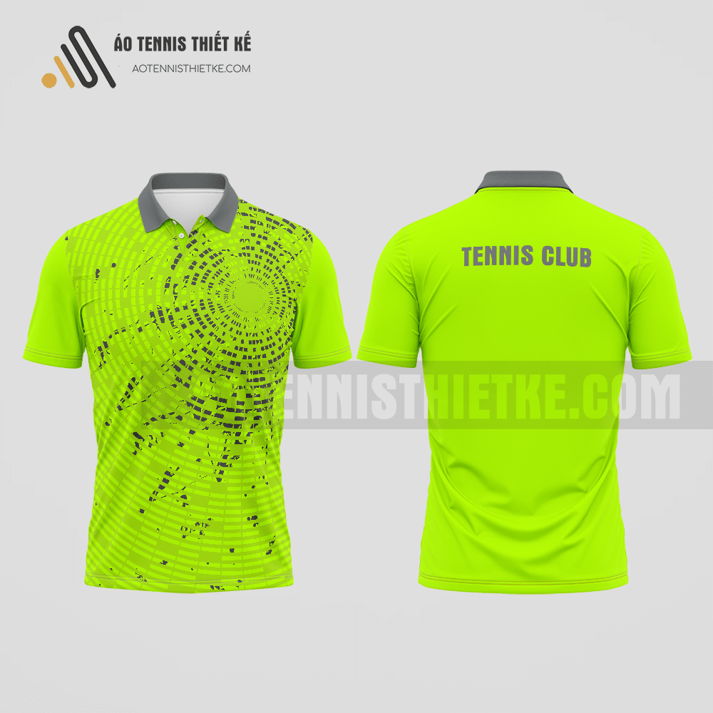 Mẫu áo polo tennis câu lạc bộ Quốc Oai màu xanh cốm thiết kế uy tín ATNTK755