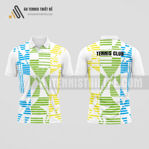 Mẫu áo polo tennis câu lạc bộ Thạch An màu trắng thiết kế tiêu chuẩn ATNTK965