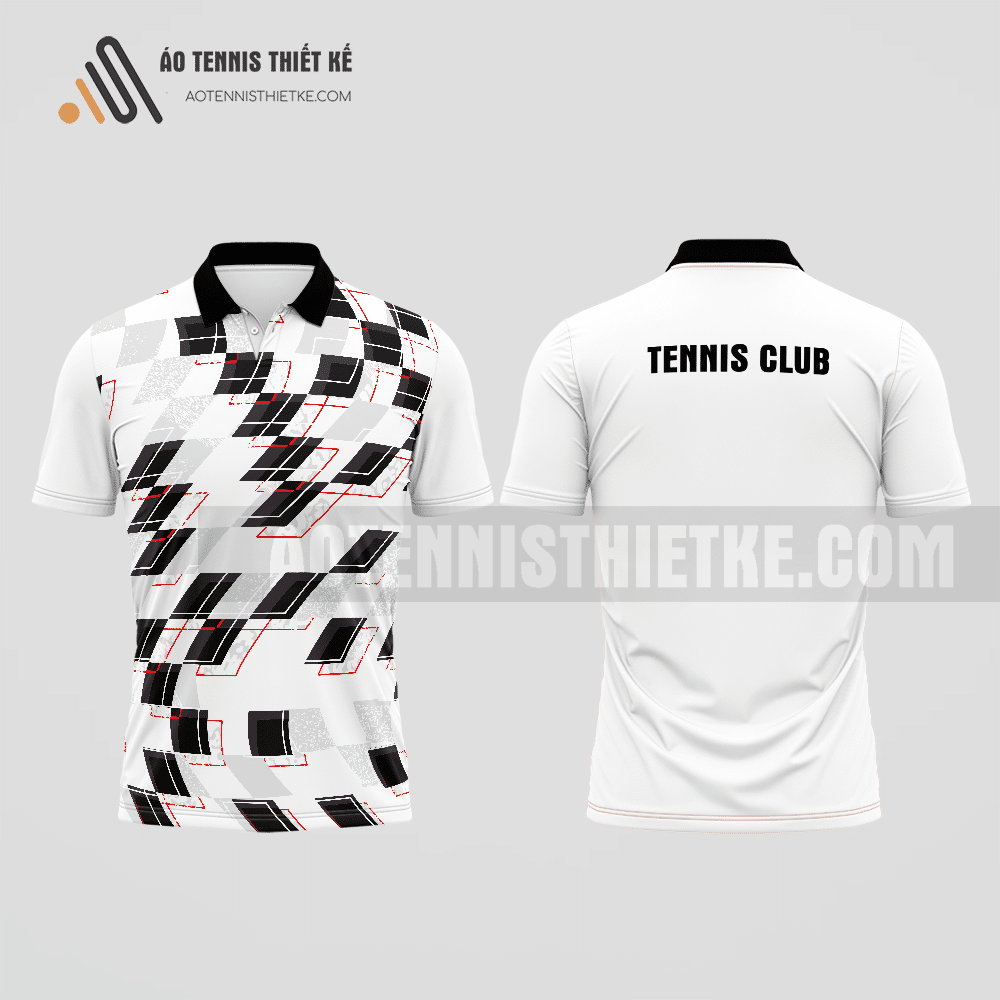 Mẫu áo polo tennis câu lạc bộ Thanh Xuân màu trắng thiết kế mới mẻ ATNTK845