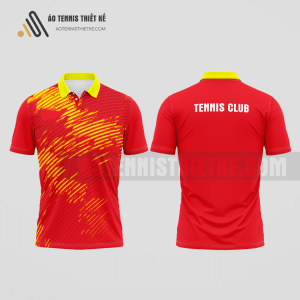 Mẫu áo polo tennis câu lạc bộ Thới Bình màu đỏ thiết kế xu hướng ATNTK995