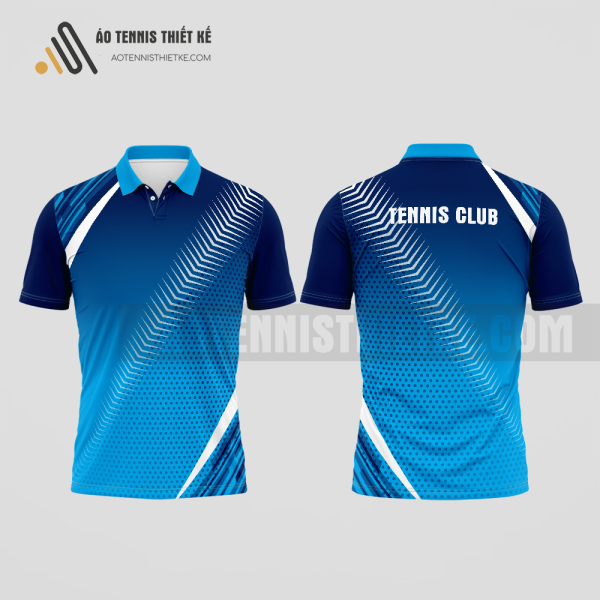 Mẫu áo polo tennis câu lạc bộ Vị Thủy màu xanh da trời thiết kế tiện lợi ATNTK920