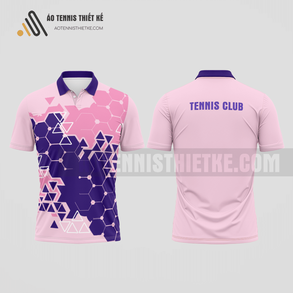 Mẫu áo quần vợt câu lạc bộ Lai Châu màu hồng thiết kế chất lượng ATNTK592