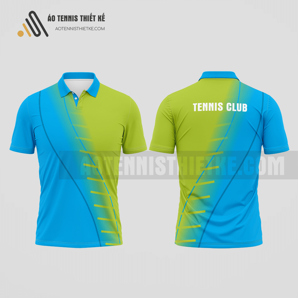 Mẫu áo quần vợt câu lạc bộ Nông Cống màu xanh da trời thiết kế tiện ích ATNTK699