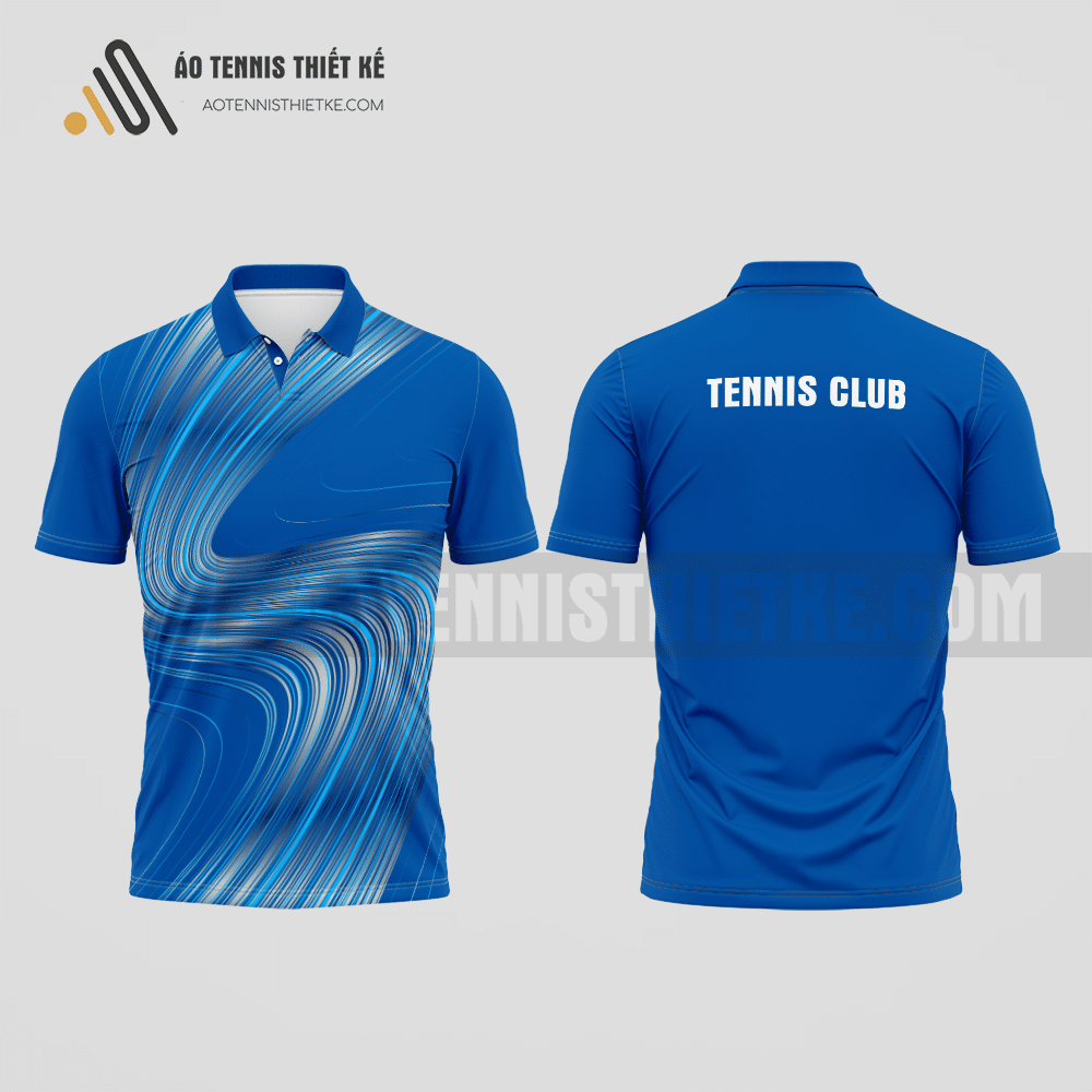 Mẫu áo quần vợt câu lạc bộ Quảng Điền màu xanh biển thiết kế tiết kiệm ATNTK744