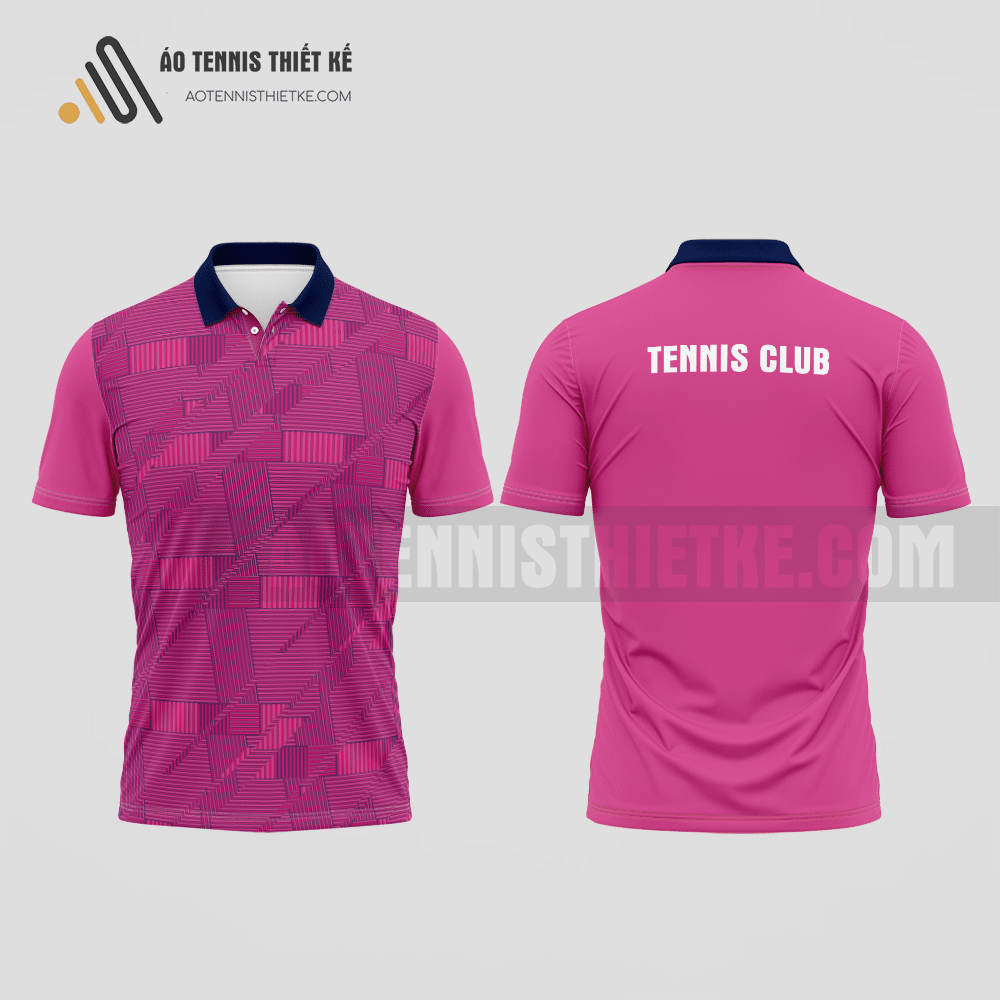 Mẫu áo quần vợt câu lạc bộ Tân Phú màu hồng thiết kế hiệu quả ATNTK804