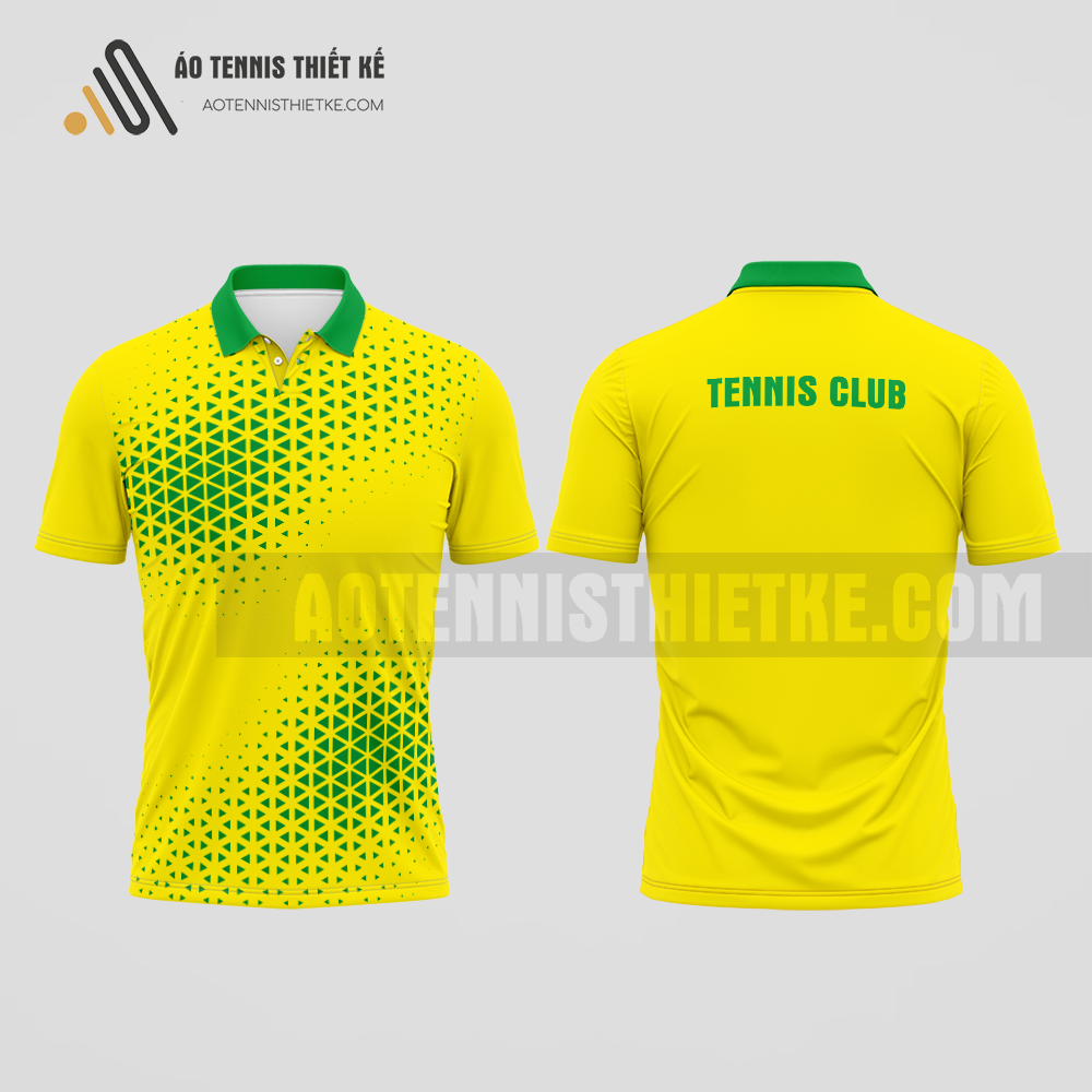 Mẫu áo quần vợt câu lạc bộ Tây Sơn màu vàng thiết kế uy tín ATNTK819