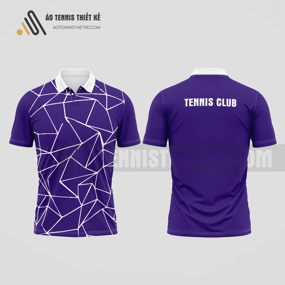Mẫu áo quần vợt câu lạc bộ Vĩnh Bảo màu tím thiết kế cá nhân ATNTK924
