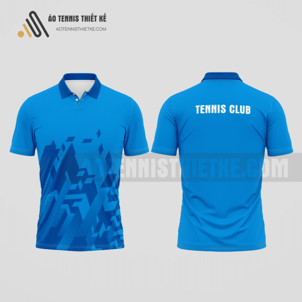 Mẫu áo tennis câu lạc bộ Hòa Bình màu xanh biển thiết kế nữ ATNTK521