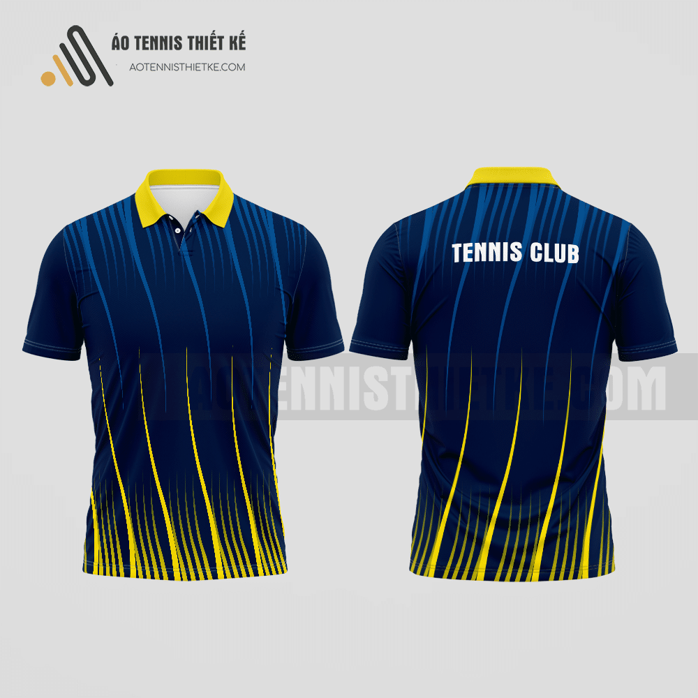 Mẫu áo tennis câu lạc bộ Nghi Lộc màu tím than thiết kế tiện lợi ATNTK673