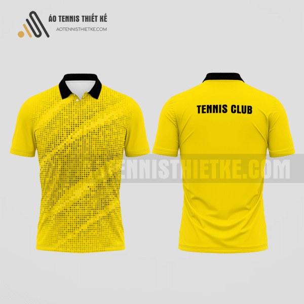 Mẫu áo tennis câu lạc bộ Phúc Thọ màu vàng thiết kế độc đáo ATNTK733