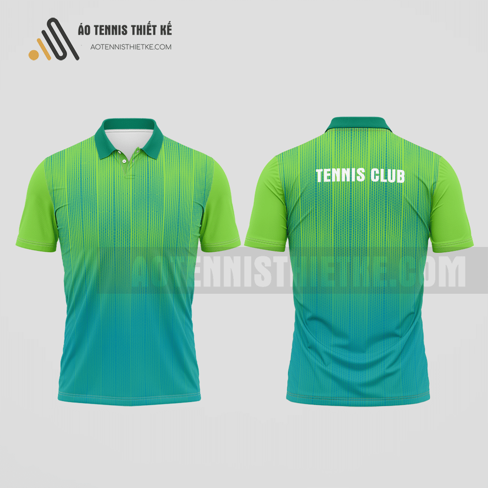 Mẫu áo tennis câu lạc bộ Sa Đéc màu xanh ngọc thiết kế mới mẻ ATNTK763