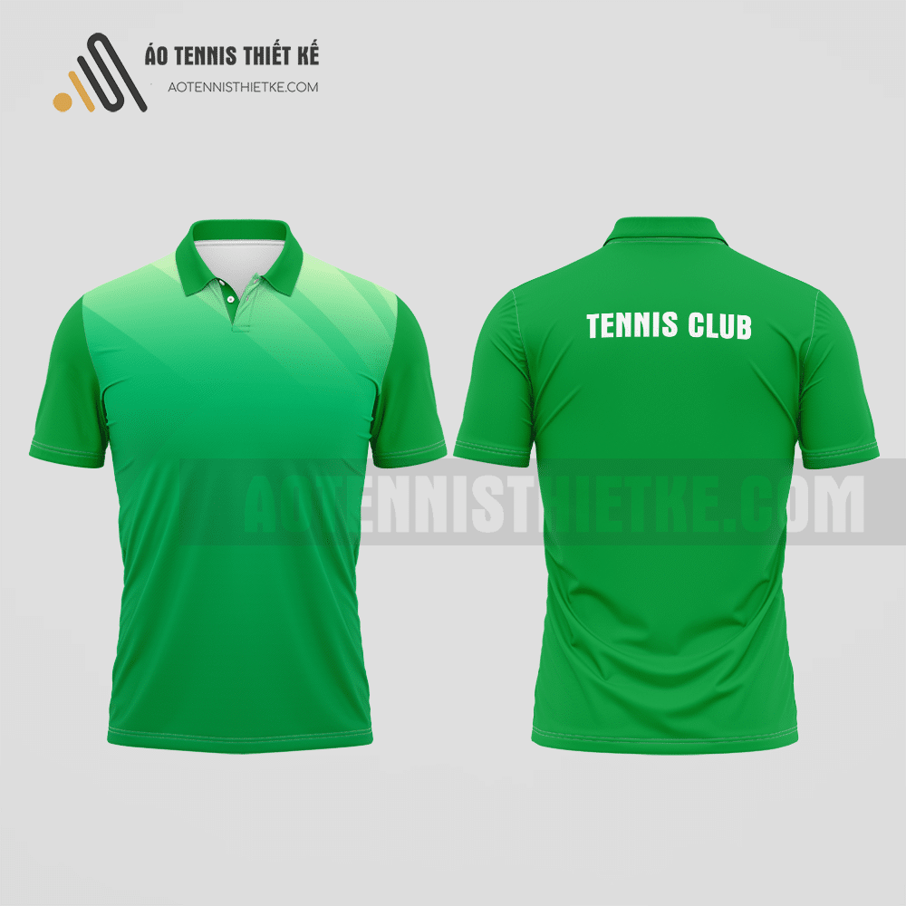 Mẫu áo tennis câu lạc bộ Vĩnh Linh màu xanh lá thiết kế tiện lợi ATNTK928