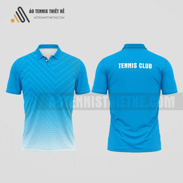 Mẫu áo tennis có cổ câu lạc bộ Phú Xuyên màu xanh da trời thiết kế chính hãng ATNTK731