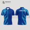 Mẫu áo tennis có cổ câu lạc bộ Tam Kỳ màu xanh dương thiết kế nữ ATNTK791