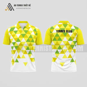 Mẫu áo tennis có cổ câu lạc bộ Thái Nguyên màu vàng thiết kế giá rẻ ATNTK971