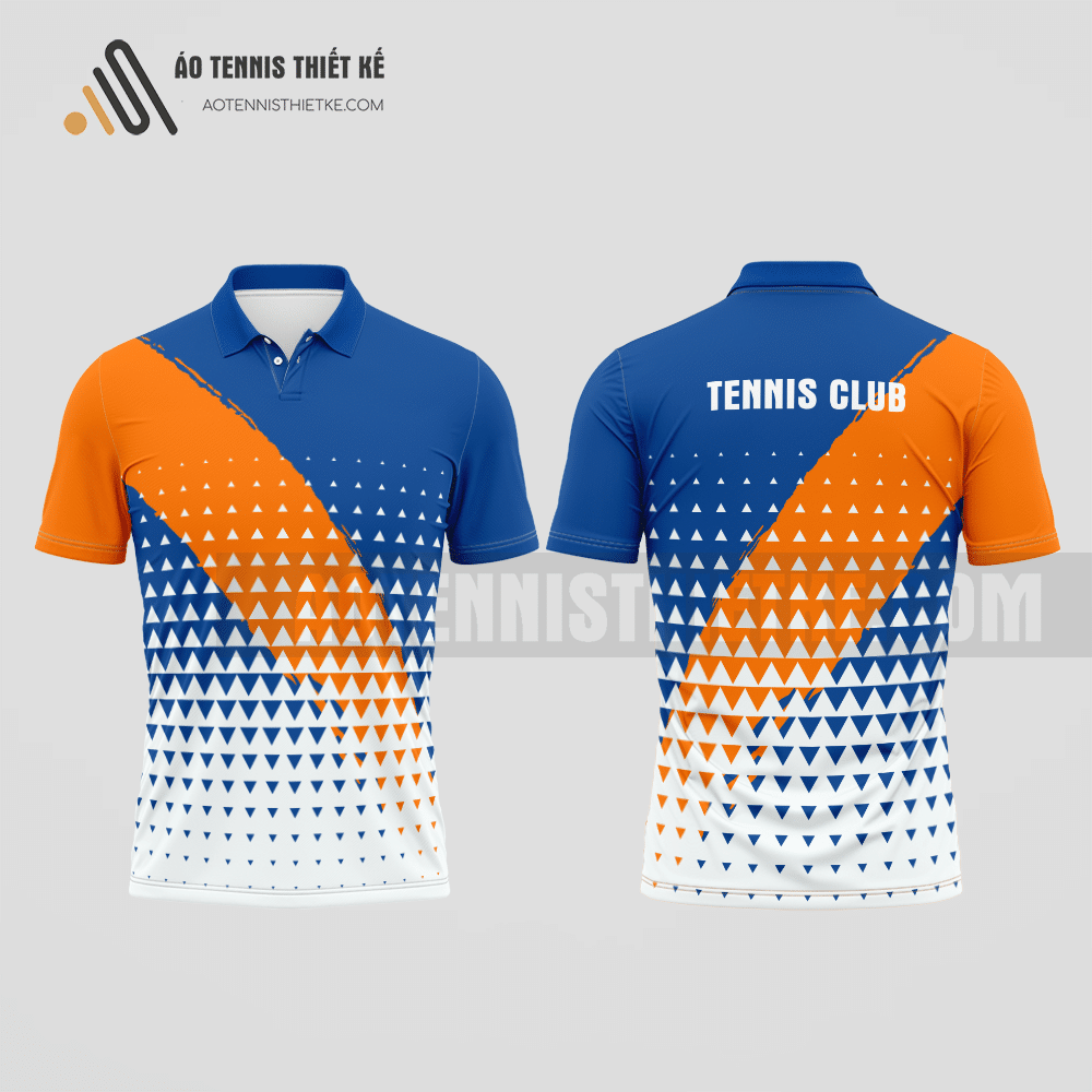 Mẫu áo tennis nam câu lạc bộ Huế màu xanh dương thiết kế đa dạng ATNTK544